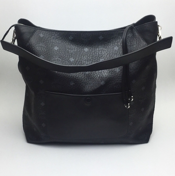 MCM Large Klara Visetos Coated Canvas Hobo - Picture 2 of 13